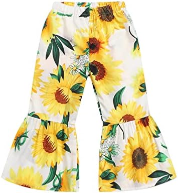 Sunflower Ruffle Fleece Pants Wintry Kids