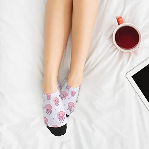 Stylish Model-Fit Liner Socks Comfortable Jellyfish Design Boys Fashion Socks