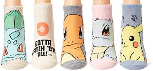 Pokemon Boys 5-Pack Socks - No-Show Stylize Your Look