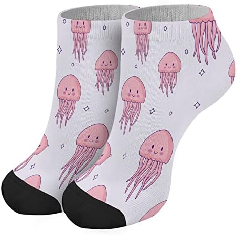Stylish Model-Fit Liner Socks Comfortable Jellyfish Design Boys Fashion Socks