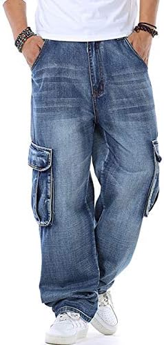 Mens Denim Cargo Pants