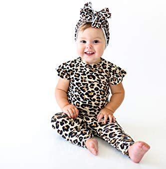 Posh Peanut Baby Girl Pajamas Ruffled Cap Sleeve Romper