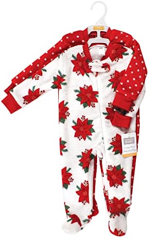 Hudson Baby Girls Plush Sleep and Play Set