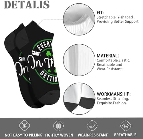 Mens Calf Socks for St Patricks Day - Funny Cute