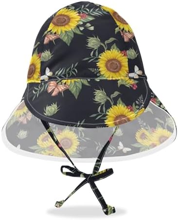 Adjustable Toddler Sun Hat for 2-4T with Sun Protection