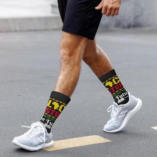 Fun Novelty Socks for Men Women Black History Month