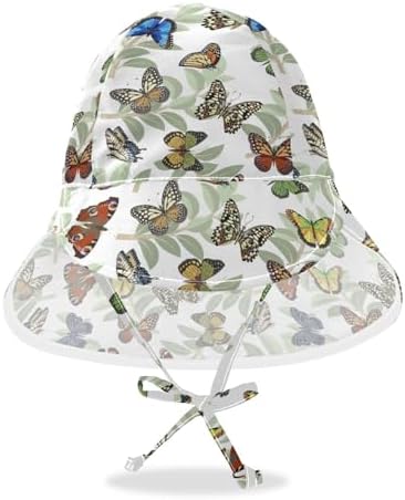 Adjustable Baby Sun Hat for Kids Toddler Beach Bucket with Print