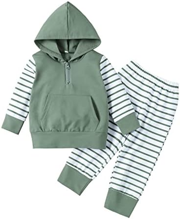 Boys Gift Set Autumn Striped Pullover Pants for Babies