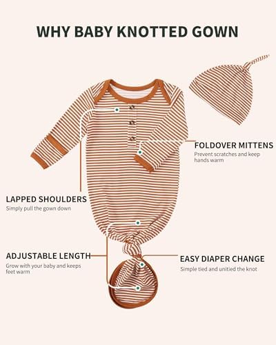 Mikrdoo Newborn Girl Gown Sleepwear