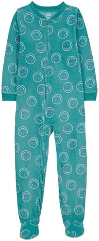 Carters Big Girls Footed Microfleece Pajamas Cozy Nighties for Little Ones
