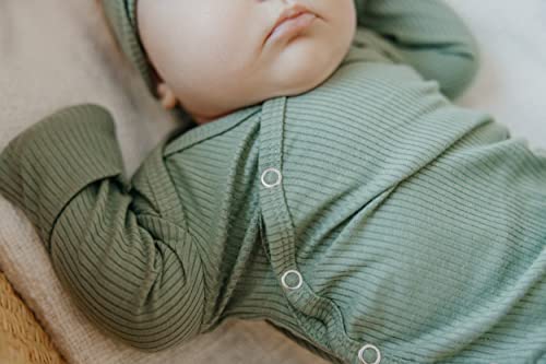 Copper Pearl Baby Gown - Soft Stretchy Nightgown for Newborns