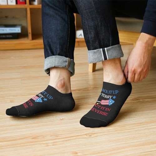 Funny Terry Socks for Men Let Them Know Youre Style-ChALLENGED