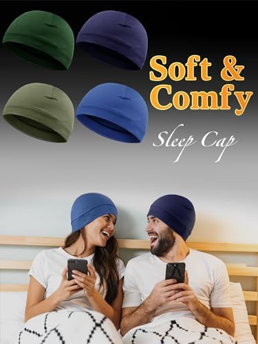Syhood 4-Piece Skull Hats Men Women Kids Stretchy Comfy