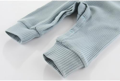 JELLOVE Unisex Long Sleeve 4-Piece Baby Romper Set 0-24 Months