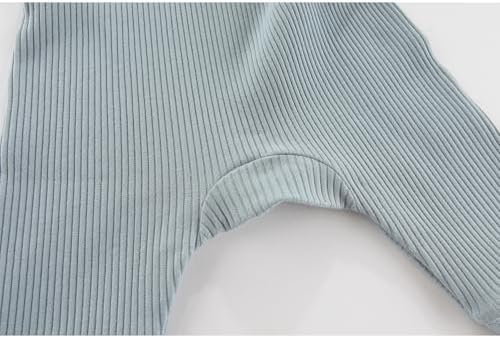 JELLOVE Unisex Long Sleeve 4-Piece Baby Romper Set 0-24 Months