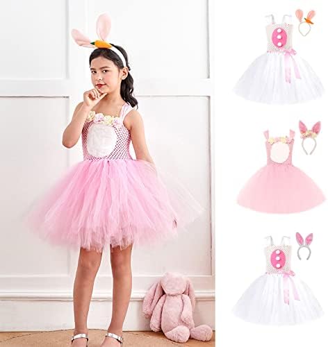 Easter Baby Girl Romper with Bunny and Egg Print