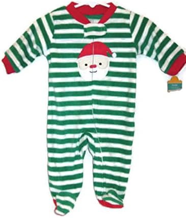 Just One You Santa Striped Long John Soft Fleece Newborn
