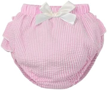 Cute Ruffled Plaid Bloomers for Babies