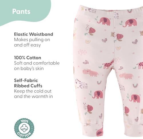 The Peanutshell 5-Piece Rainbow Safari Baby Pants Set
