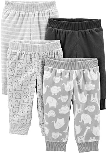 Simple Joys by Carters Unisex-Baby 4-Pack Fleece Pants