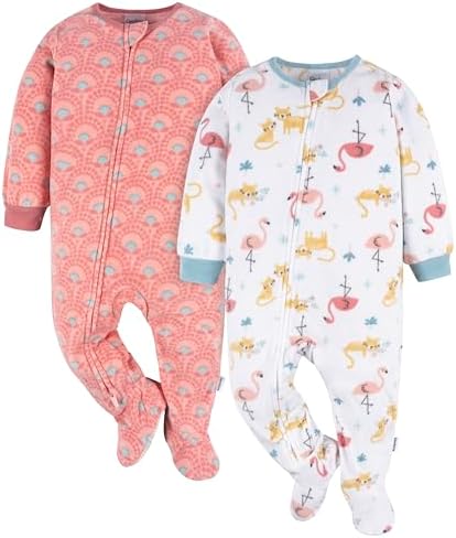 Gerber toddler flame resistant fluffiness PJs 2-pack cozy and comfortable