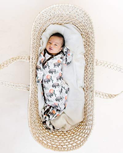 Copper Pearl Knotted Lightweight Baby Gown Stretchy for Growth