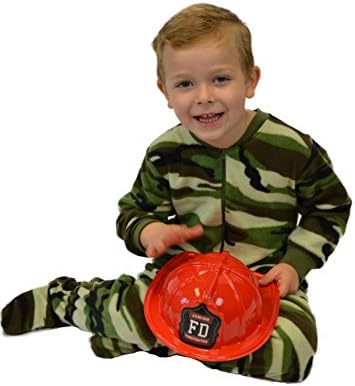 Big Boys Camo Fleece Pajamas by BIG FEET PAJAMA CO