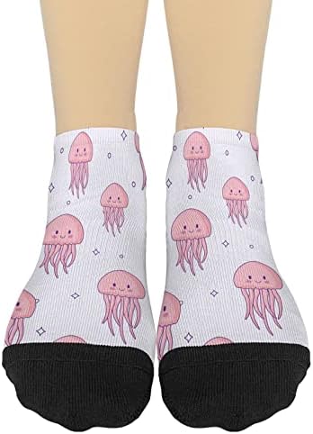 Stylish Model-Fit Liner Socks Comfortable Jellyfish Design Boys Fashion Socks