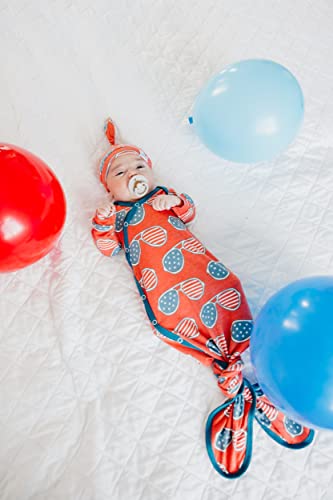 Copper Pearl Knotted Newborn Gown