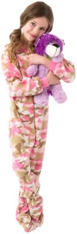 Wow BIG FEET PAJAMA CO Pink Camo One-Piece Pajamas