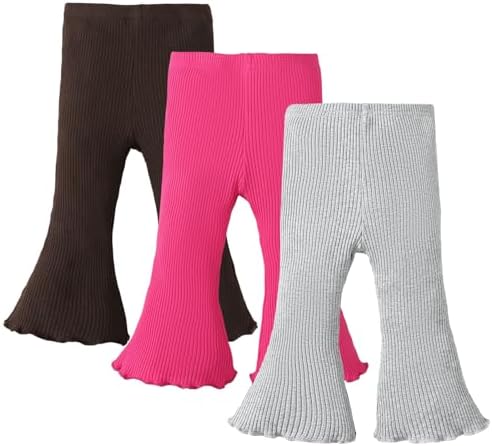 Adorable Baby Girl Flare Pants 3-Piece Set