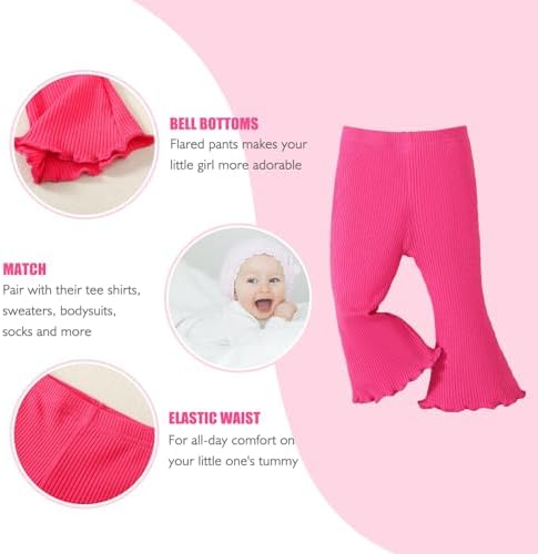 Adorable Baby Girl Flare Pants 3-Piece Set