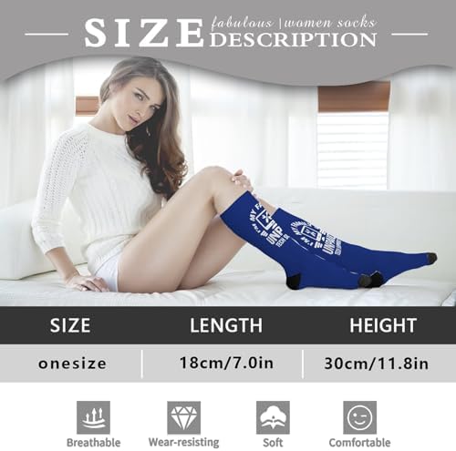 Funny Knee Socks for Women Men