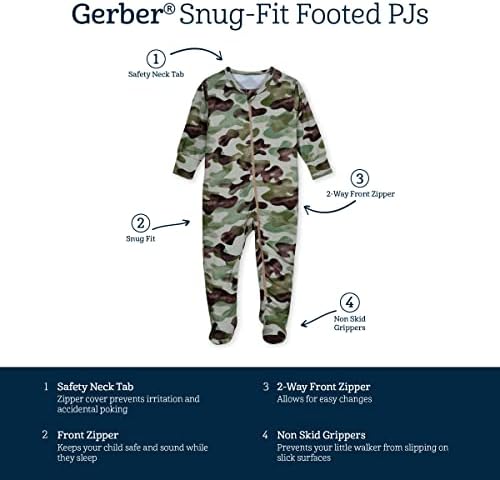 Gerber Organic Soft Pajamas for Baby Girls