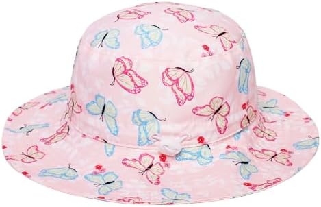 ILUFAM 2PCS Baby Toddler Printed Sun Hats Infant Toddler Upf 50 Beach Caps