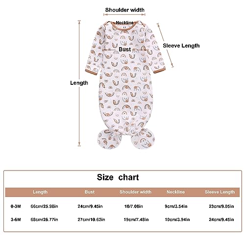 Miracle Baby Newborn Knotted Nightgown Set for 3