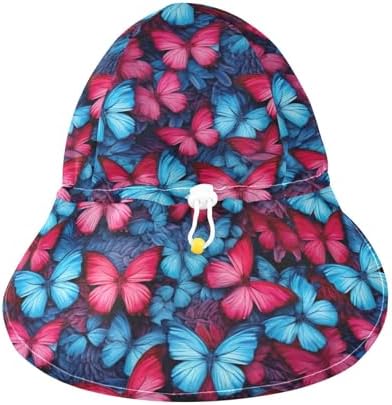 Emelivor Blue Butterflies UV Protection Baby Sunhat UPF 50