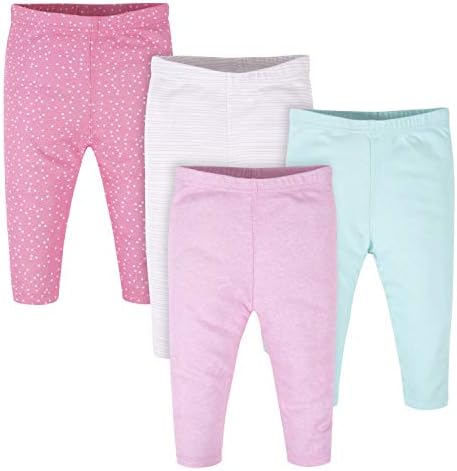 Onesies Brand Baby Girls 4 Pack Cuffed Pants Mix Match