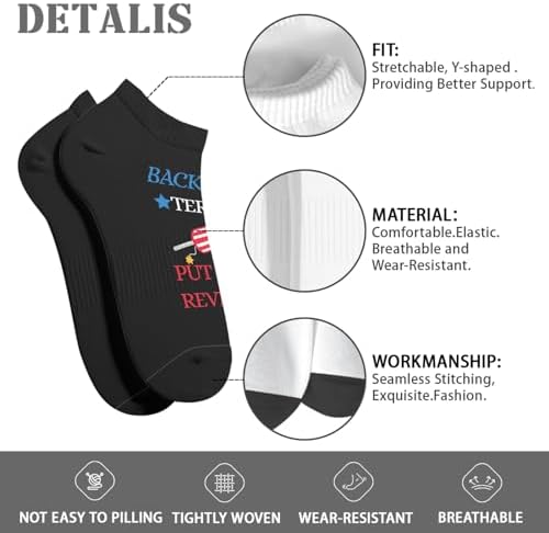 Funny Terry Socks for Men Let Them Know Youre Style-ChALLENGED