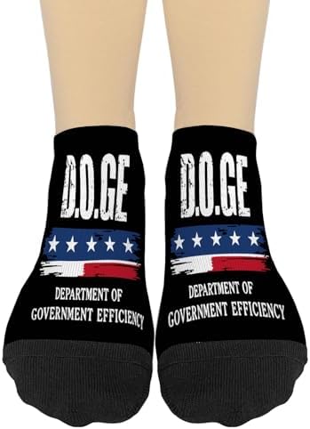 DOGE Department No Show Socks for Men - Stylish Ankle Socks