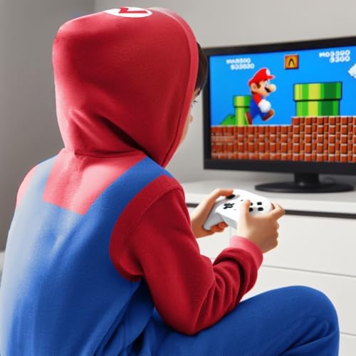 Super Mario One-Piece Pajama Set for Boys