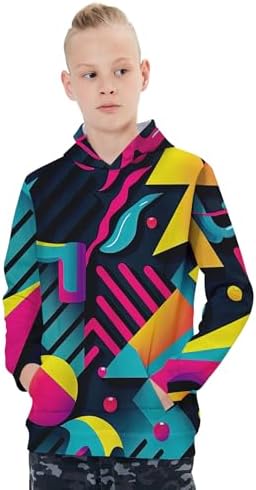 Goodstoworld Boys Girls Warm Fleece Hoodie - 3D Graphic Print Ages 5-16