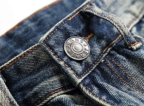 Ripped Regular Fit Mens Jeans by AITITIA - Casual Comfort Trendy Style