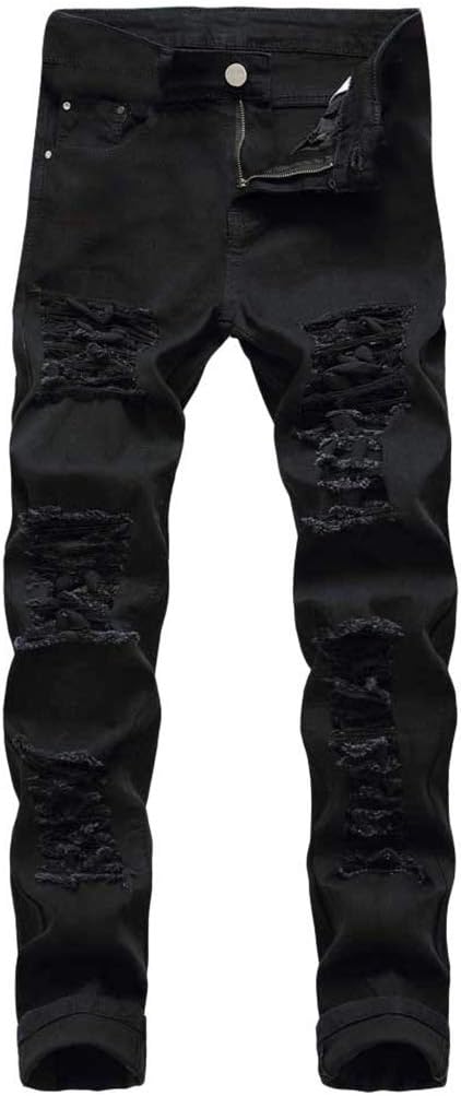 Mens Ripped Skinny Jeans Denim by Centrawin 90Cotton 10Spandex