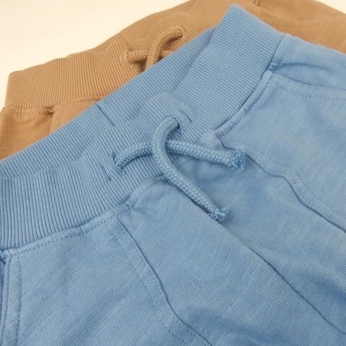 HonestBaby 2-Pack Organic Cotton Cargo Pants for Baby Toddler