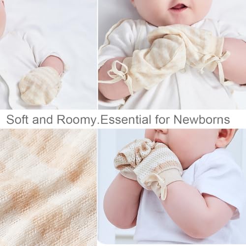 Perfect Newborn mittens organic cotton no slip 0-12 months