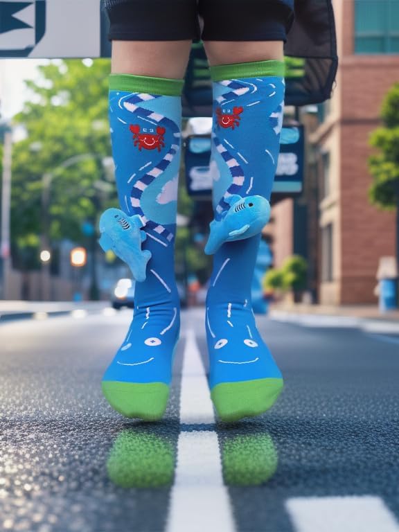 Crazy Shark Socks for Boys