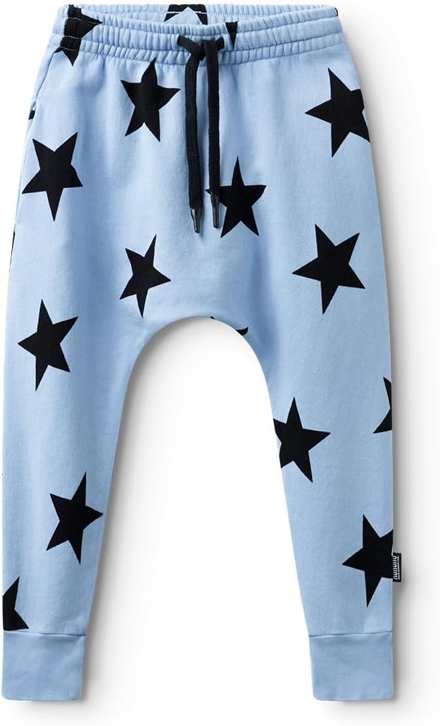 NUNUNU Baggy Pants 100 Cotton Harem Sweatpants for Kids and Babies
