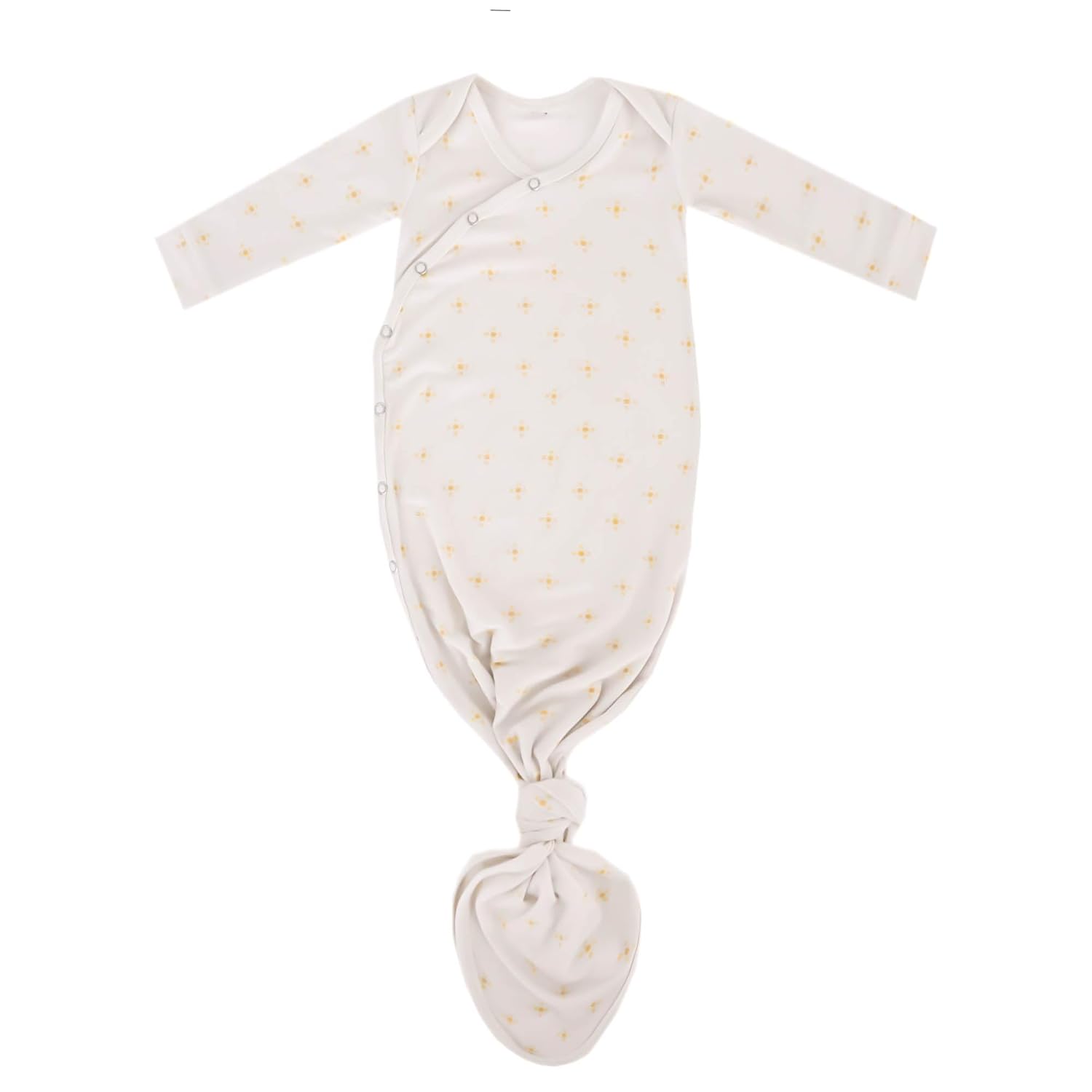 Copper Pearl Knotted Newborn Gown - Stretchy Sleep