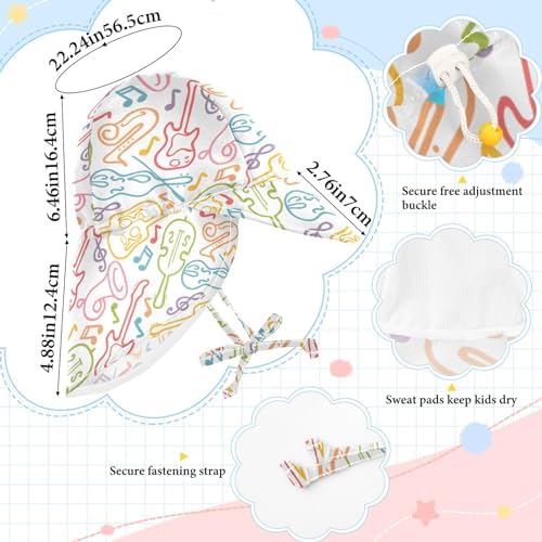Perfect Summer Look Adjustable Baby Toddler Sun Hat UV Protection